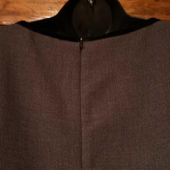 Gray & Black Velvet Detailed Long Sleeve Dress - Picture 12 of 13